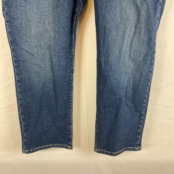 Torrid Blue Straight Leg Jeans with Classic Fit - Picture 4 of 11